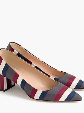 J.Crew “Avery Striped Pumps” (style G8160) - Sz 8